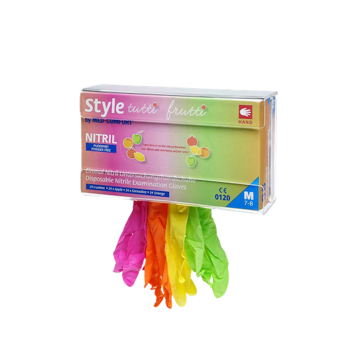 STYLE tutti frutti, Nitrilhandschuhe bunt Farbenmix