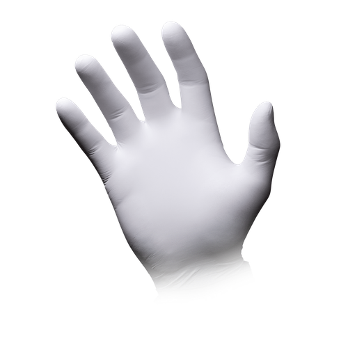 WHITE BASIC-PLUS Nitrilhandschuhe puderfrei weiß