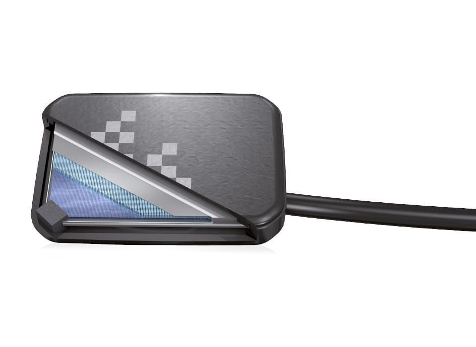 VistaRay 7 Röntgensensor Größe 2 mit freiliegendem Sensorschichtdesign.