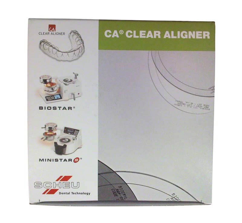 Verpackung der CA® Folie 100er Medium für zahnmedizinische Anwendungen.
