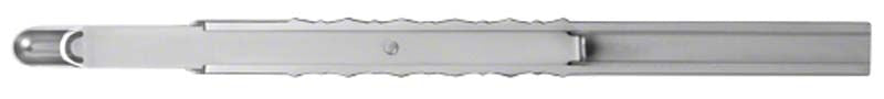 Knochenschaber LiquidSteel® gerade aus Edelstahl in Nahaufnahme.
