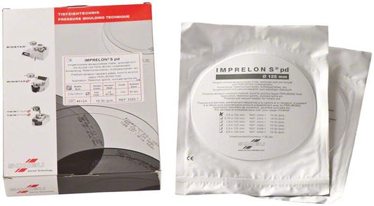 Verpackung von IMPRELON® S pd rund 0,5x125mm mit zwei Beuteln.