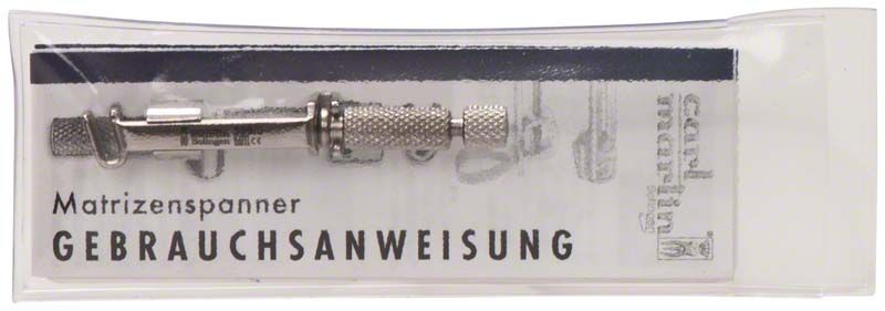 Matrizenspanner TOFFLEMIRE Senior in transparenter Verpackung mit Gebrauchsanweisung.