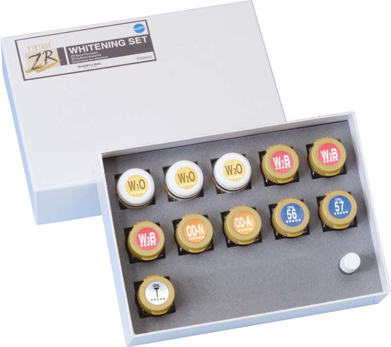 Vintage ZR Sets Whitening Set mit verschiedenen Zahnpasten in einer Box.