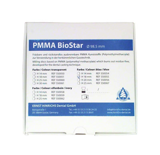 Image of PMMA BioStar Ø 98,5mm - H 18mm blau