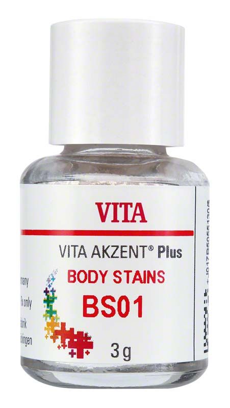 VITA AKZENT Plus BODY STAINS Pulver BS01 in Glasflasche, 3g