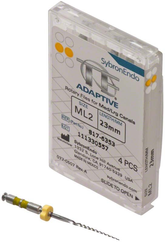 SybronEndo TF® Adaptive Feilensystem 23mm ML2 in geöffneter Verpackung.