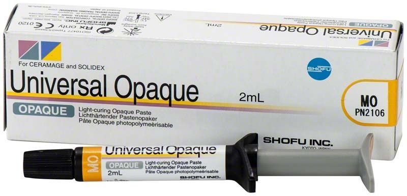 Universale Opaque-Paste in 2ml Spritze mit Verpackung.