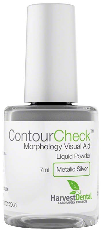 ContourCheck™ Flasche 7 ml flüssiges Puder für zahnmedizinische Diagnostik.