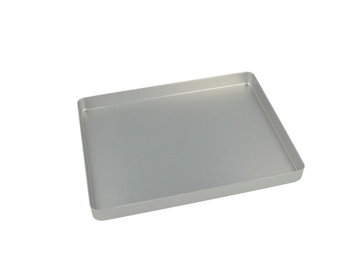 EUROTRAY Minitray aus Aluminium in silberner Farbe, ungelocht.