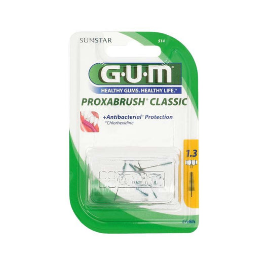 GUM PROXABRUSH CLASSIC Ersatzbürsten, Gr. 4, antibakterieller Schutz, Verpackung.