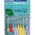 Mehrfarbige TePe Interdentalbürsten Extra Soft in Verpackung.