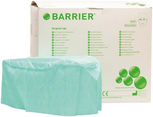Image of Barrier® OP-Haube Schiffchenform Elast - Grün