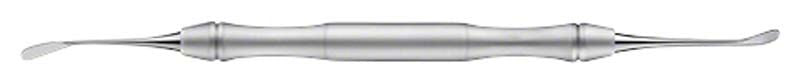 Sinus-Lift Elevator LiquidSteel® mit einfachem Winkel, Figur 1, in silberner Farbe.