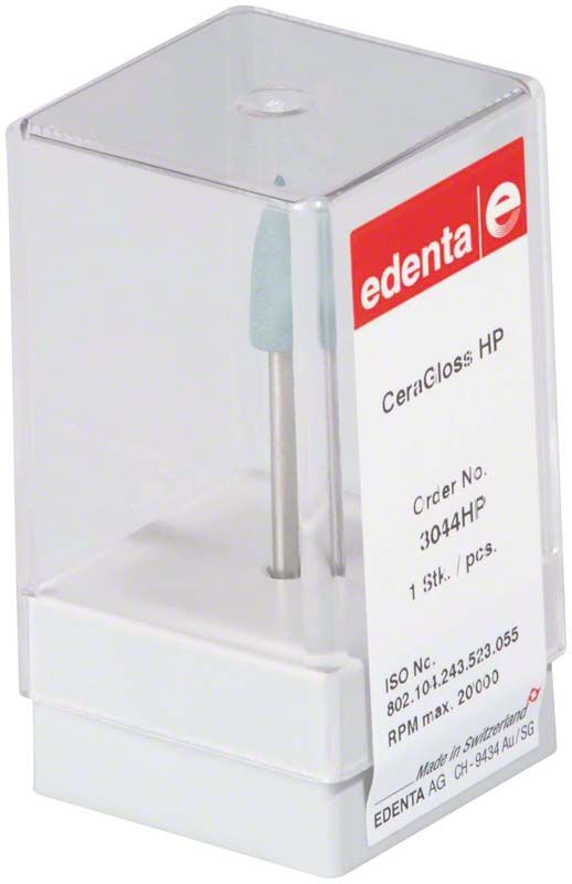 CeraGloss blau Flamme HP in transparenter Kunststoffverpackung mit Etikett.