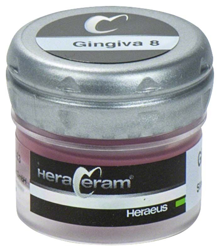 HeraCeram® Stains universal Paste Gingiva 8 in einem kleinen Behälter.