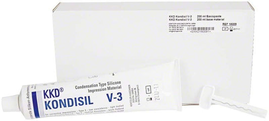 KKD® KONDISIL V-3 Korrekturabformmasse 200ml Basispaste mit Verpackung.