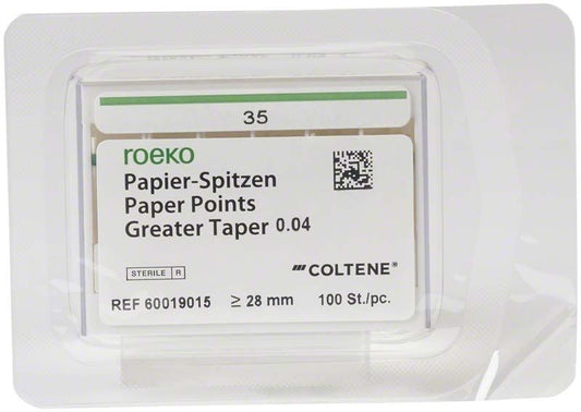 Image of ROEKO Papierspitzen Greater Taper 0.04 Schiebeschachtel Gr. 35