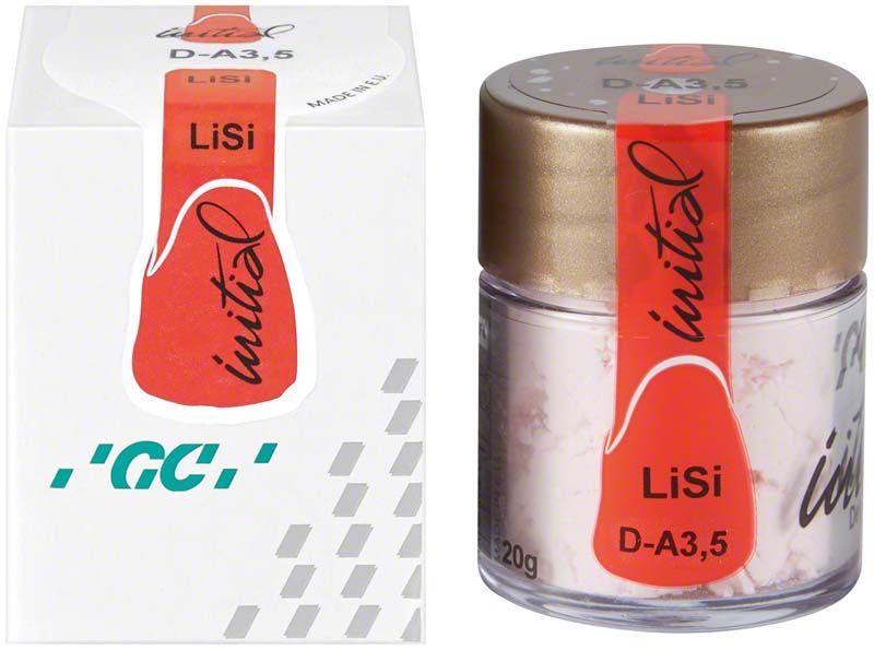 Verblendkeramik GC Initial LiSi Dentin A3,5 mit Verpackung.