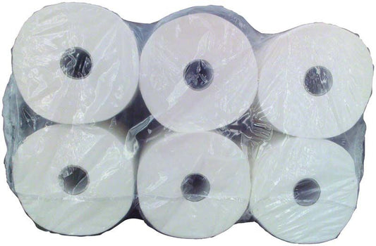 Sechserpack Handtuch-Papierrollen Comfort Premium 90 in transparenter Folie verpackt.