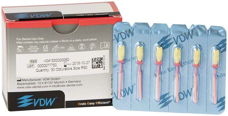 GUTTAFUSION® Obturatoren RECIPROC® R50 in Blisterverpackung mit 30 Stück.