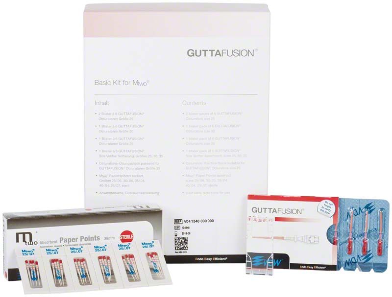 GUTTAFUSION® Basic Kit MTwo mit Absorbent Paper Points und Zubehör.