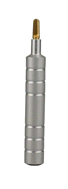 Grauer Modellsystem Profident 2010 Reinigungsstift mit goldener Spitze.
