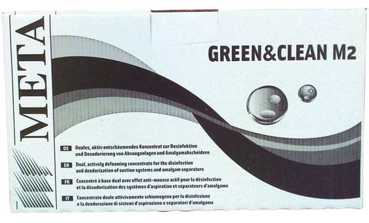 Green & Clean M2 Einführungsset Verpackung mit dualem Systemdesign.