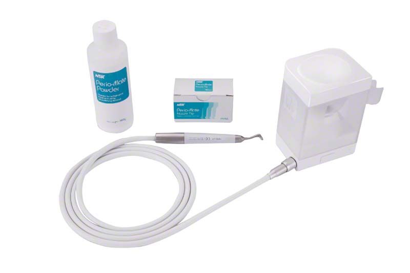 Zubehörset für Varios Combi Pro mit Pulverstrahlgerät und Handstück.