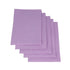 Lila Monoart Patientenservietten in gestapelter Anordnung.