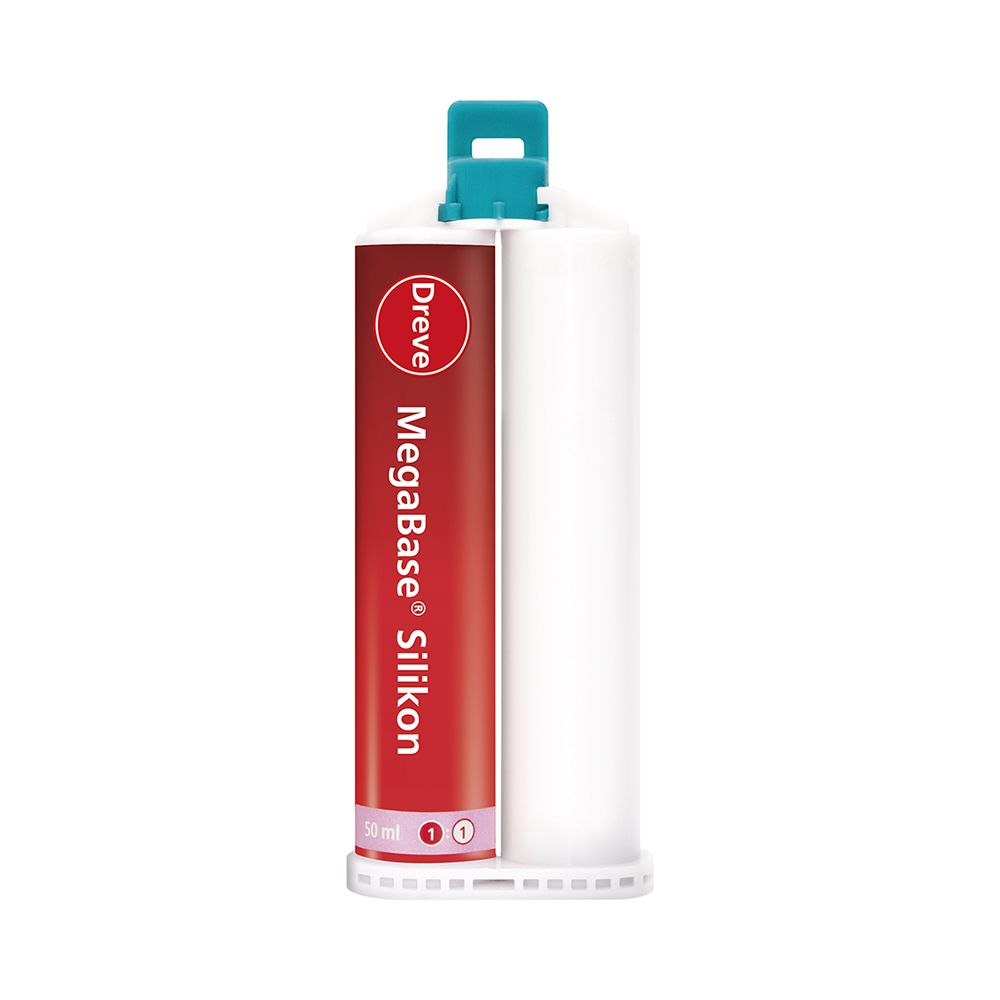 Kartusche MegaBase® Silikon für Prothesenunterfütterung, 50 ml.