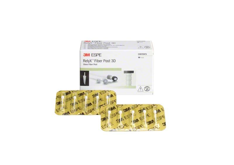 RelyX Fiber Post 3D Glasfaserstifte, Verpackung und Blisterpackung.