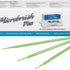 Microbrush Plus Applikatoren in grün vor der Verpackung.