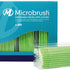 Microbrush Plus Applikatoren 400er in grüner Verpackung mit Sichtfenster.
