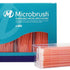 Microbrush Plus Applikatoren 400er regular orange in Verpackung und Behälter.