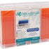 Microbrush Plus Applikatoren in transparentem Kunststoffbehälter, orange, Größe Regular 2.0 mm.