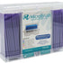 Microbrush Plus Applikatoren violett, 400er Packung, Detailansicht der Verpackung.