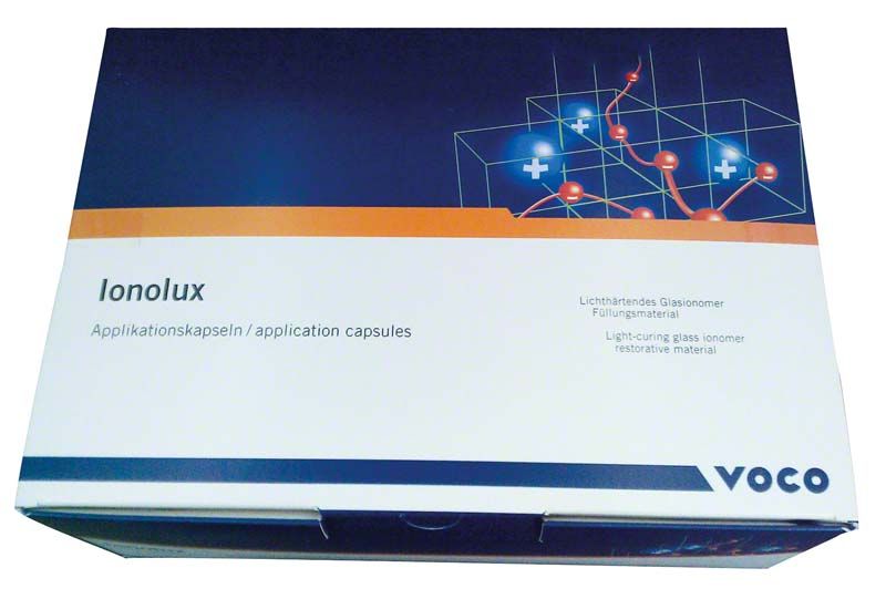 Ionolux® Applikationskapseln Verpackung mit grafischer Darstellung und Produktname.