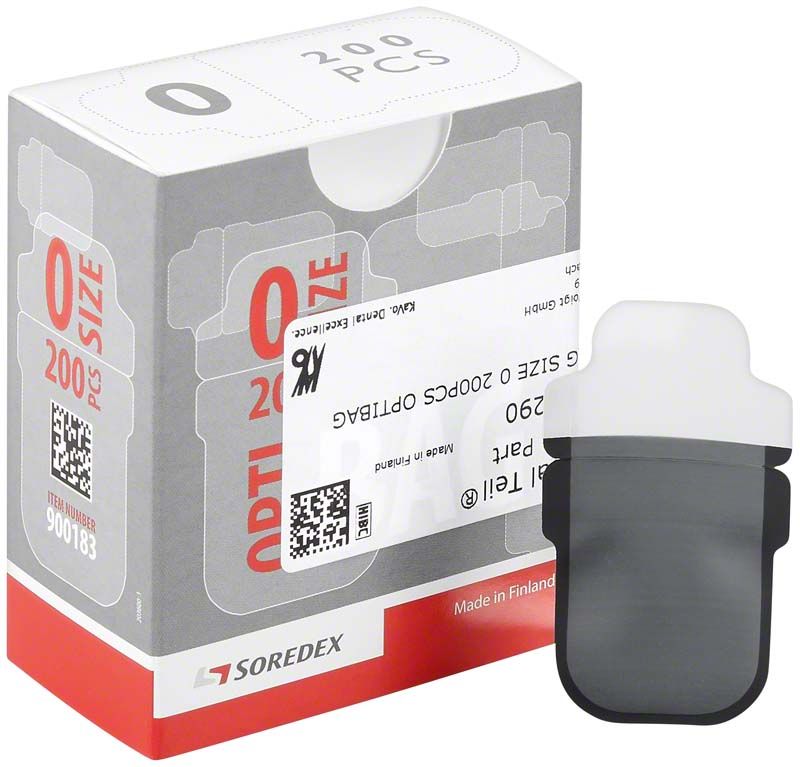 Röntgenschutzhüllen DIGORA® Gr. 0, 200 Stück Packung mit Einzelhülle.