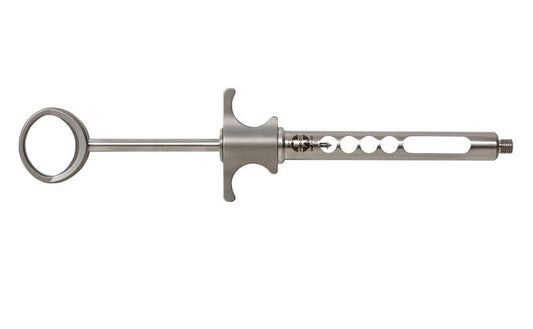 Image of Edelstahlspritze Aspirationsspritze mit kleinem Daumenring