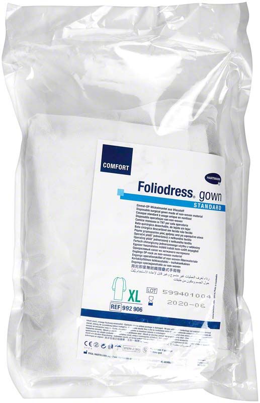 OP-Wickelmantel Foliodress Gown Comfort Standard in Originalverpackung, Größe XL.