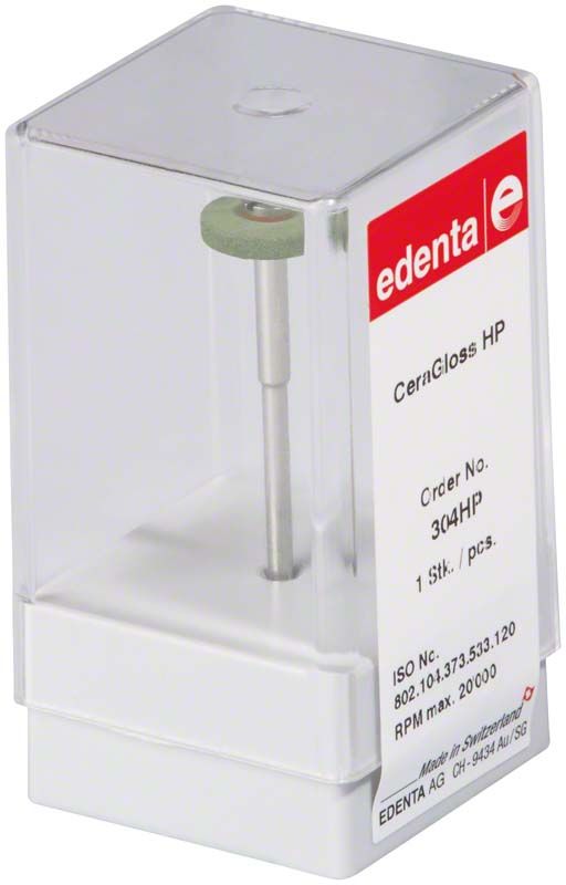CeraGloss grün Rad HP in transparenter Verpackung mit Etikett.
