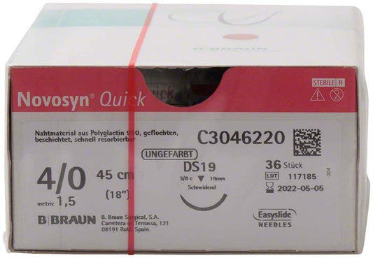 Image of Novosyn® QUICK 4/0 DS19 - 0,45m