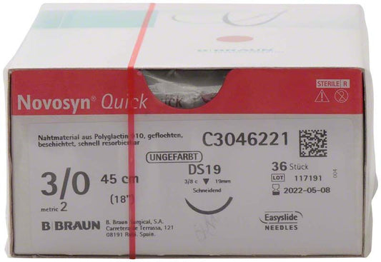 Image of Novosyn® QUICK 3/0 DS19 - 0,45m
