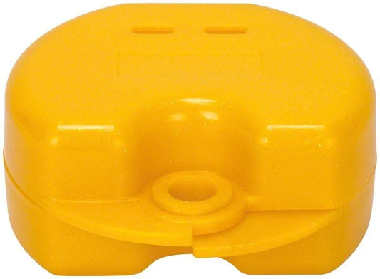 Image of Spangendose metallic glitter gelb