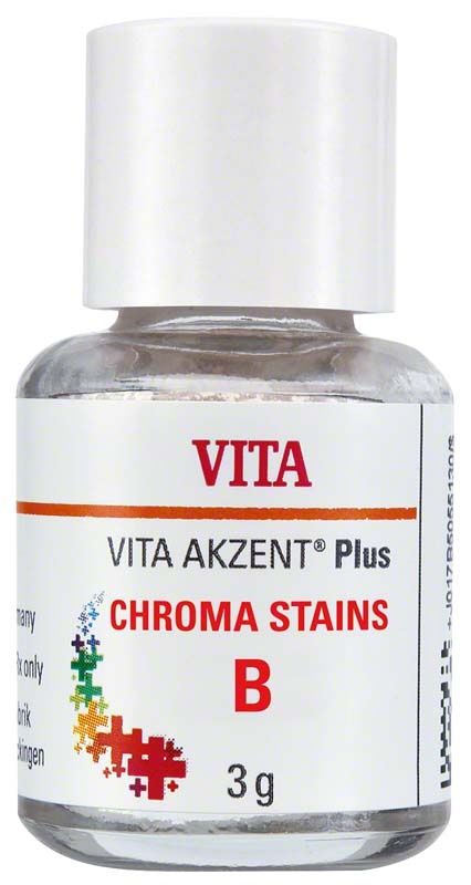 VITA AKZENT® Plus CHROMA STAINS B Pulver in Glasflasche