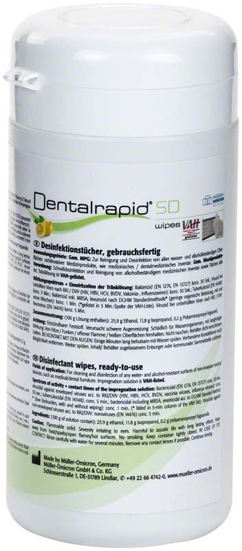 Image of Dentalrapid® SD wipes S Lemon Dose