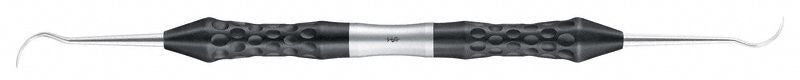 Zahnmedizinisches Wiland Carver-Handinstrument mit schwarzen, strukturierten Griffen.