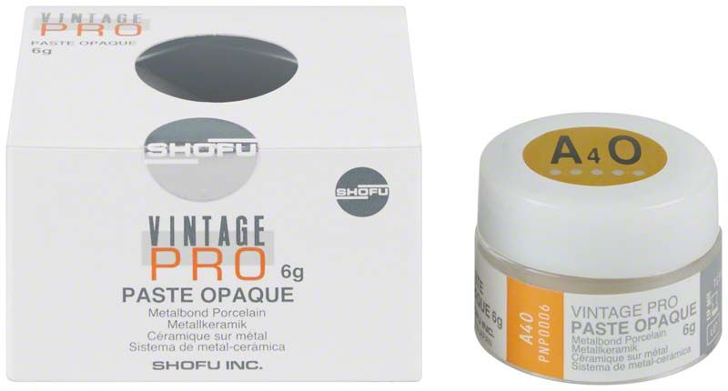 Vintage PRO Paste Opaque 6g A4O in Verpackung mit Dose.