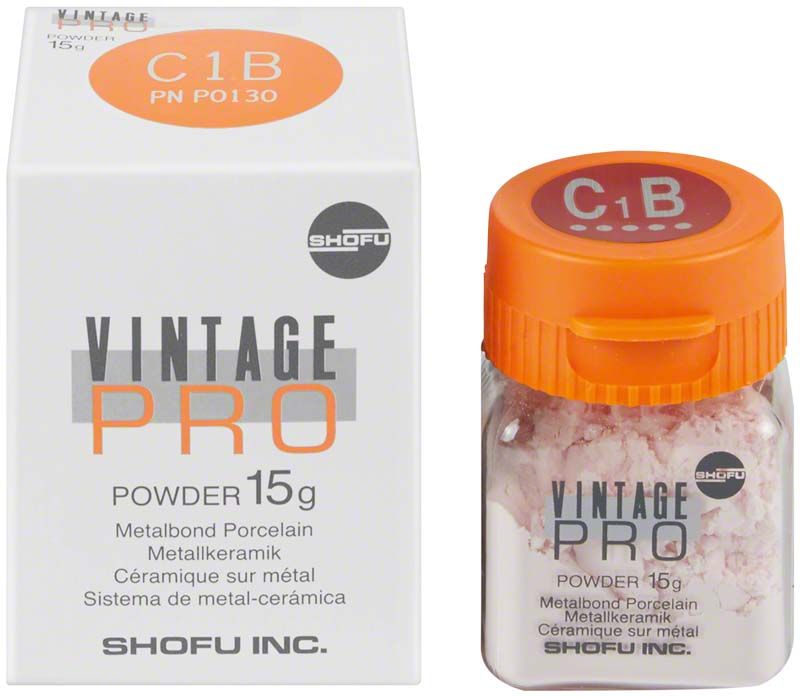 Vintage PRO Body 15g C1B Metallkeramikpulver mit Verpackung.